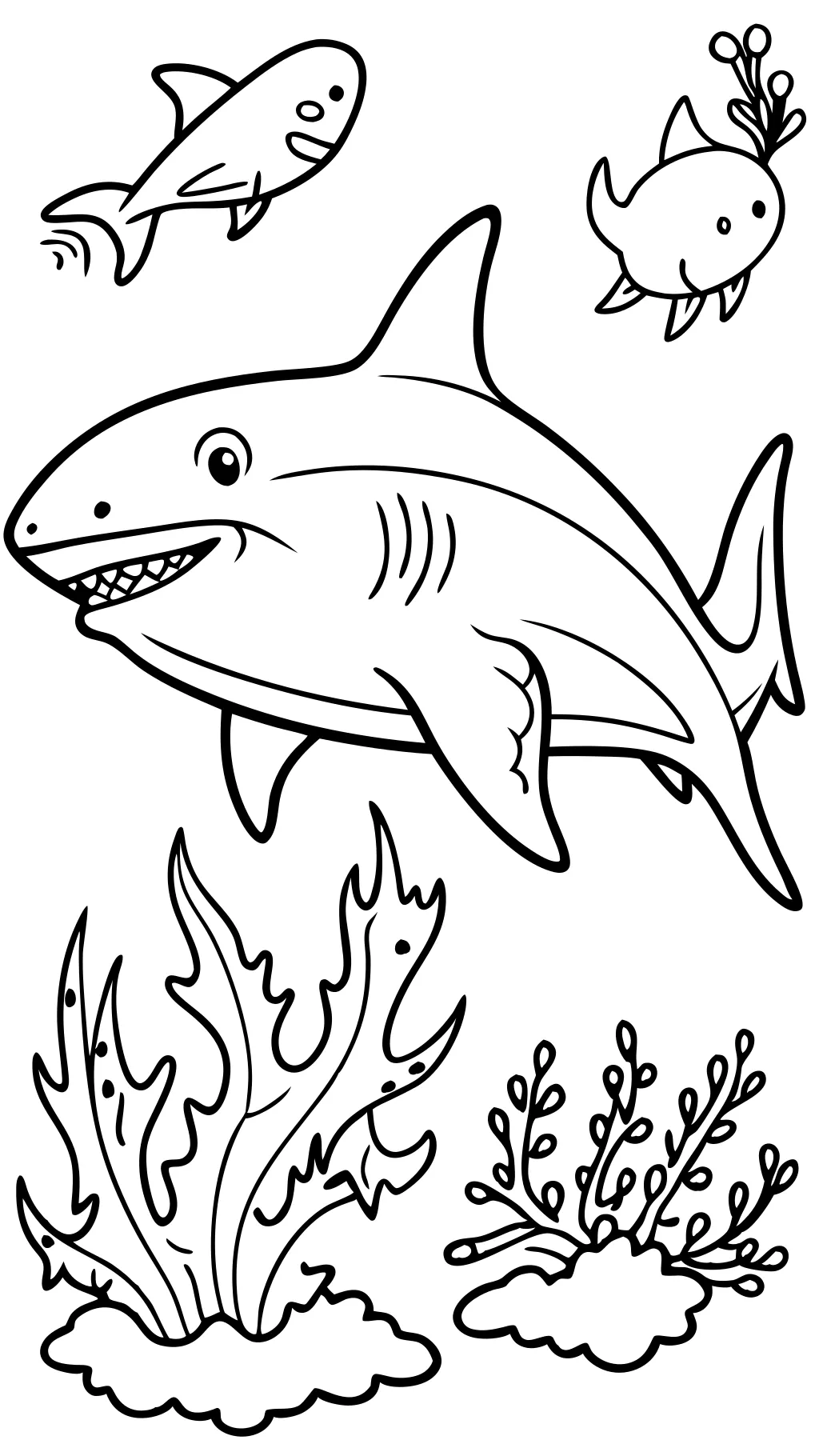 coloring pages of sharks